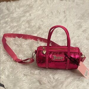 Juicy Couture Fuchsia Sequin Crossbody Bag